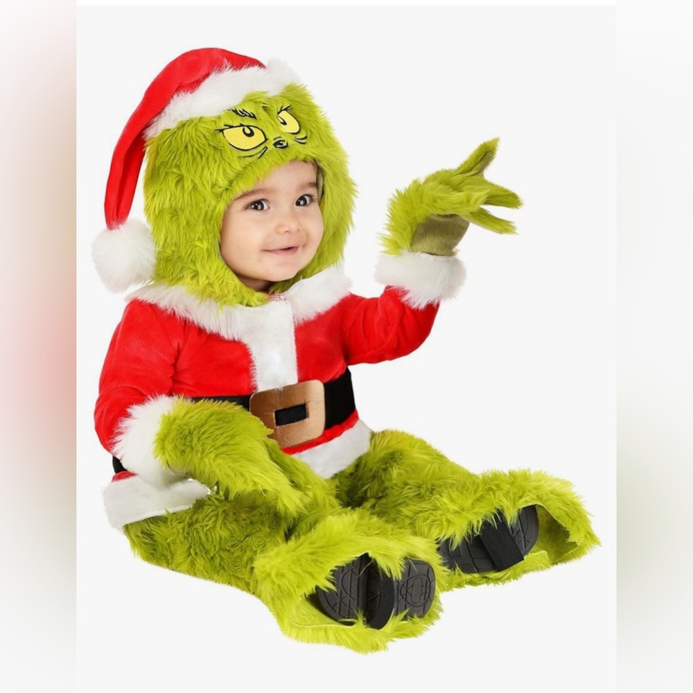 Baby Grinch costume 6-9m